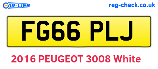 FG66PLJ are the vehicle registration plates.
