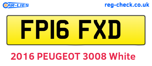 FP16FXD are the vehicle registration plates.