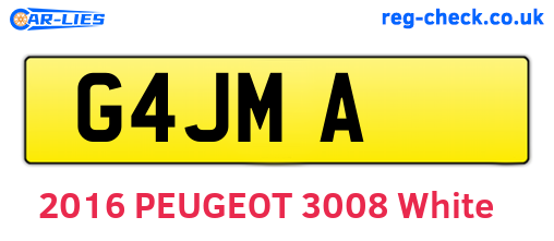 G4JMA are the vehicle registration plates.
