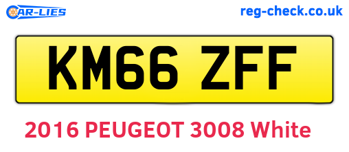 KM66ZFF are the vehicle registration plates.