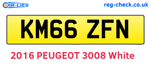 KM66ZFN are the vehicle registration plates.