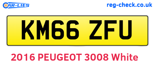 KM66ZFU are the vehicle registration plates.