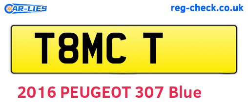 T8MCT are the vehicle registration plates.