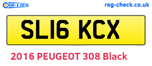 SL16KCX are the vehicle registration plates.