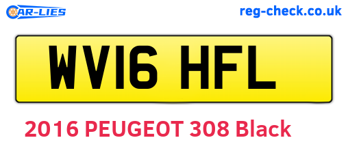 WV16HFL are the vehicle registration plates.