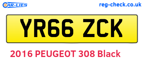 YR66ZCK are the vehicle registration plates.