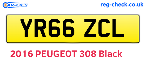YR66ZCL are the vehicle registration plates.