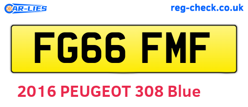 FG66FMF are the vehicle registration plates.