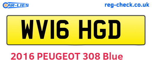 WV16HGD are the vehicle registration plates.