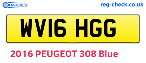 WV16HGG are the vehicle registration plates.