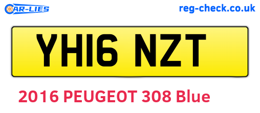 YH16NZT are the vehicle registration plates.