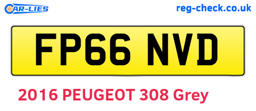 FP66NVD are the vehicle registration plates.