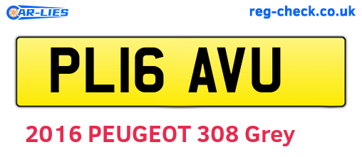 PL16AVU are the vehicle registration plates.