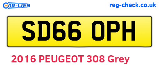 SD66OPH are the vehicle registration plates.