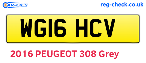 WG16HCV are the vehicle registration plates.
