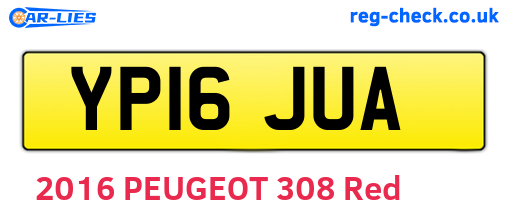 YP16JUA are the vehicle registration plates.