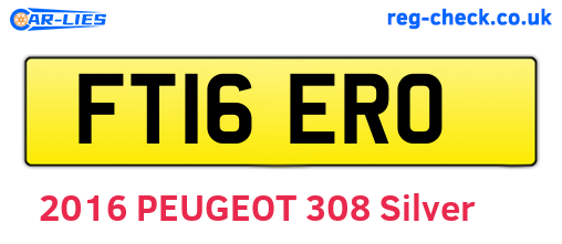 FT16ERO are the vehicle registration plates.