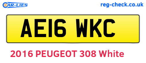 AE16WKC are the vehicle registration plates.