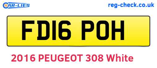 FD16POH are the vehicle registration plates.