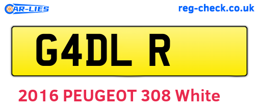 G4DLR are the vehicle registration plates.