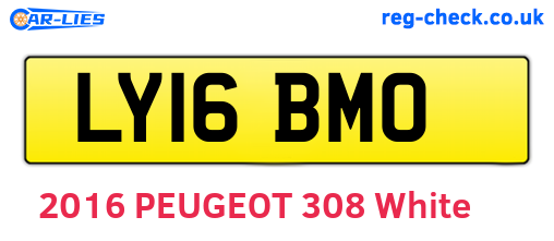 LY16BMO are the vehicle registration plates.