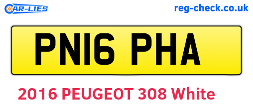 PN16PHA are the vehicle registration plates.