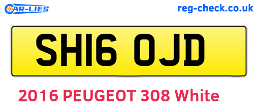 SH16OJD are the vehicle registration plates.