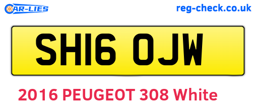 SH16OJW are the vehicle registration plates.