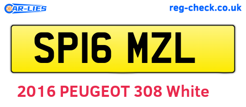 SP16MZL are the vehicle registration plates.