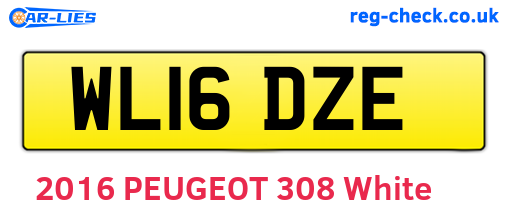WL16DZE are the vehicle registration plates.