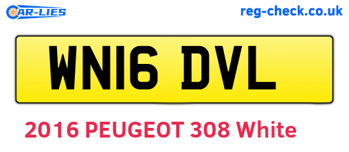 WN16DVL are the vehicle registration plates.