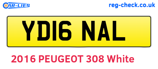 YD16NAL are the vehicle registration plates.