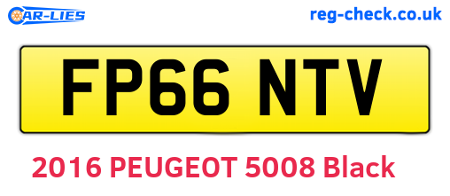 FP66NTV are the vehicle registration plates.