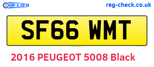 SF66WMT are the vehicle registration plates.