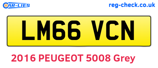 LM66VCN are the vehicle registration plates.