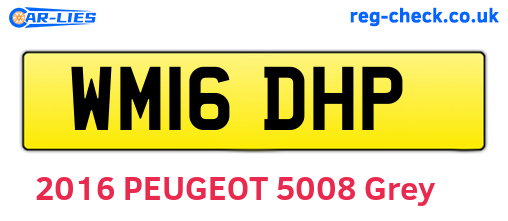 WM16DHP are the vehicle registration plates.