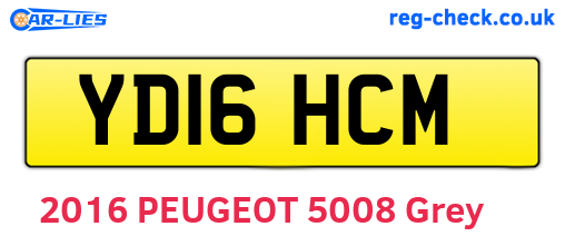 YD16HCM are the vehicle registration plates.