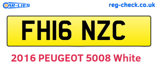 FH16NZC are the vehicle registration plates.
