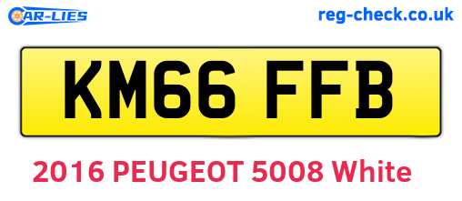 KM66FFB are the vehicle registration plates.