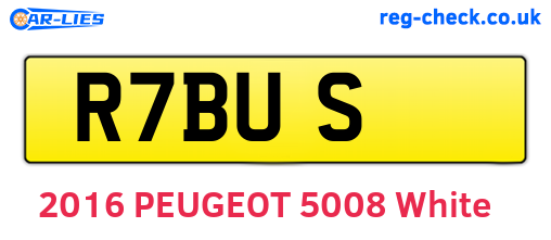 R7BUS are the vehicle registration plates.