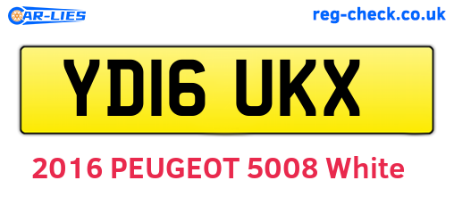 YD16UKX are the vehicle registration plates.