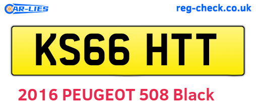 KS66HTT are the vehicle registration plates.
