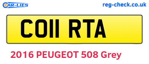 CO11RTA are the vehicle registration plates.