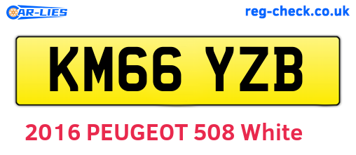 KM66YZB are the vehicle registration plates.