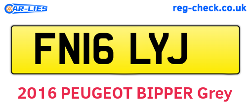 FN16LYJ are the vehicle registration plates.