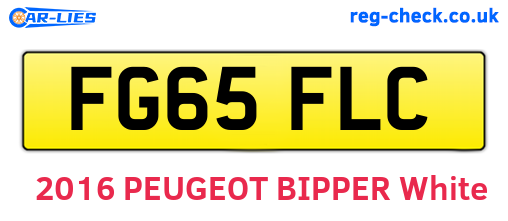FG65FLC are the vehicle registration plates.