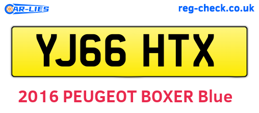 YJ66HTX are the vehicle registration plates.