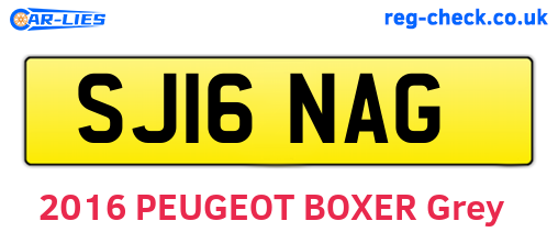 SJ16NAG are the vehicle registration plates.