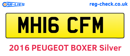 MH16CFM are the vehicle registration plates.