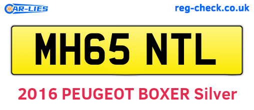 MH65NTL are the vehicle registration plates.